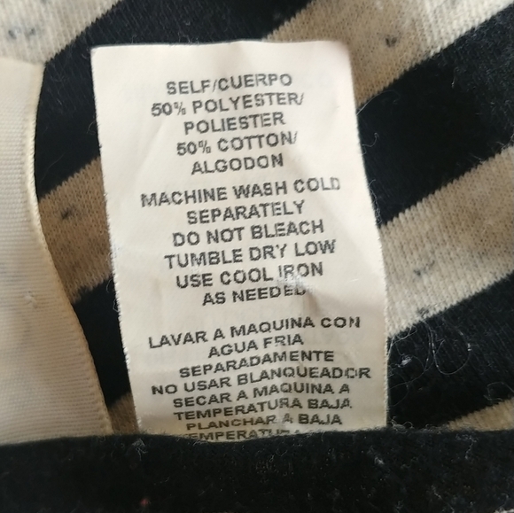 L8ter Nautical Style Striped  Tie Front Tank Top - Picture 7 of 7